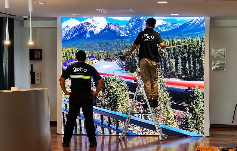 Instalación de pantalla LED indoor